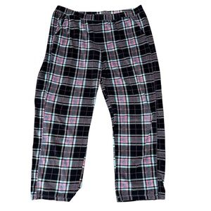 Cuddl Duds Climate Right Women’s Pink & Black Fleece Pajama Pants Sz L GUC